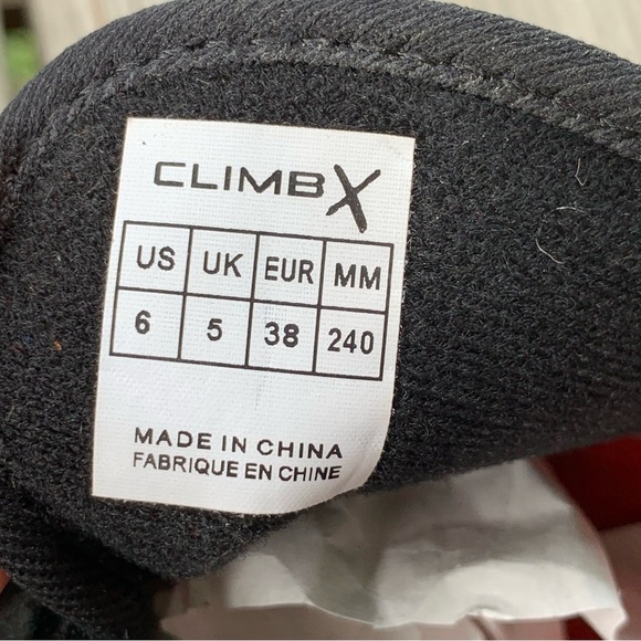 Climb X Rave Strap Climbing Shoes Mens US 6 / Womens US 7 EU 38 Red Hook & Loop - Picture 14 of 15